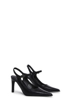 Preppy At Heart Pointed Toe Heels – Black