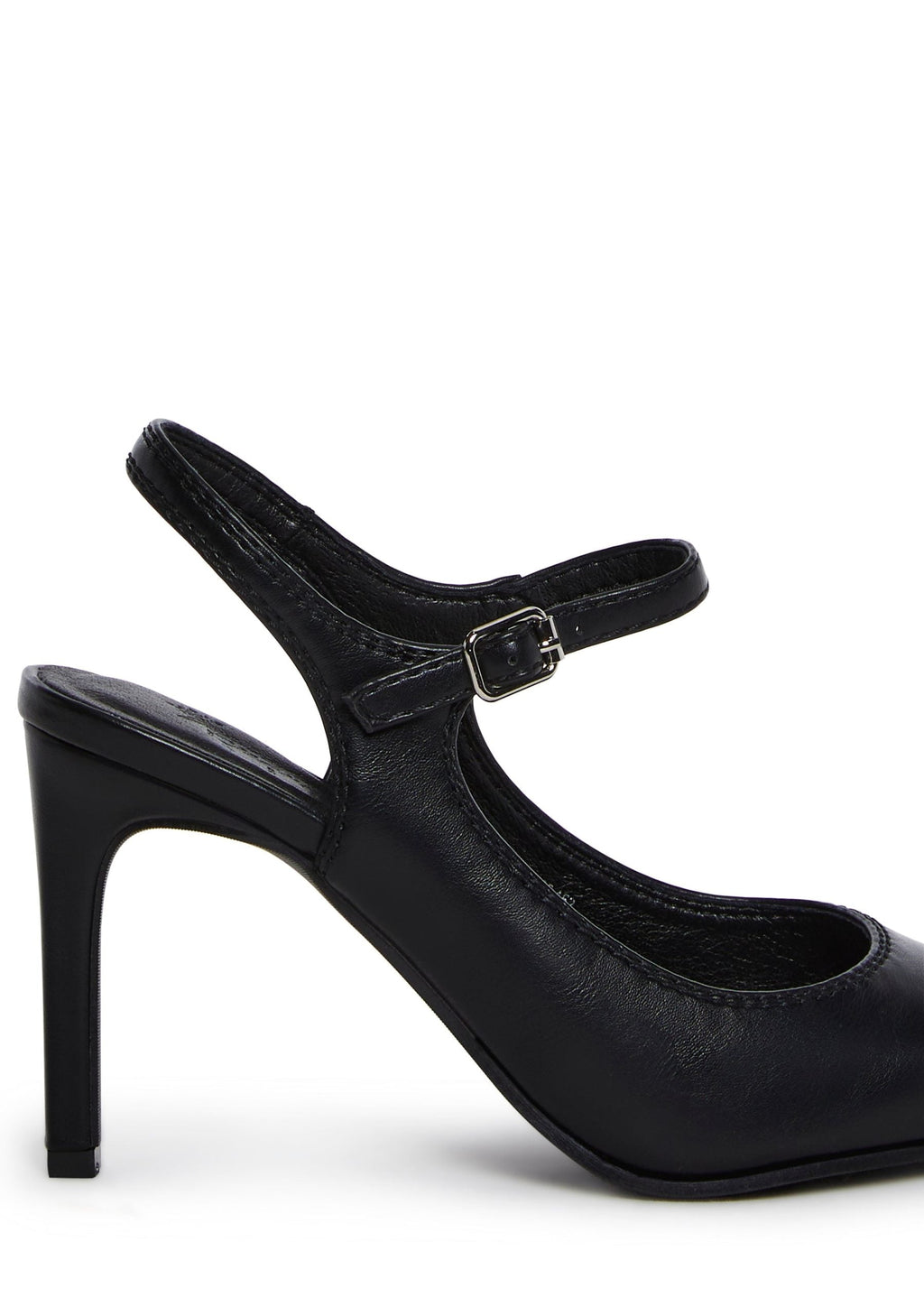 Preppy At Heart Pointed Toe Heels – Black