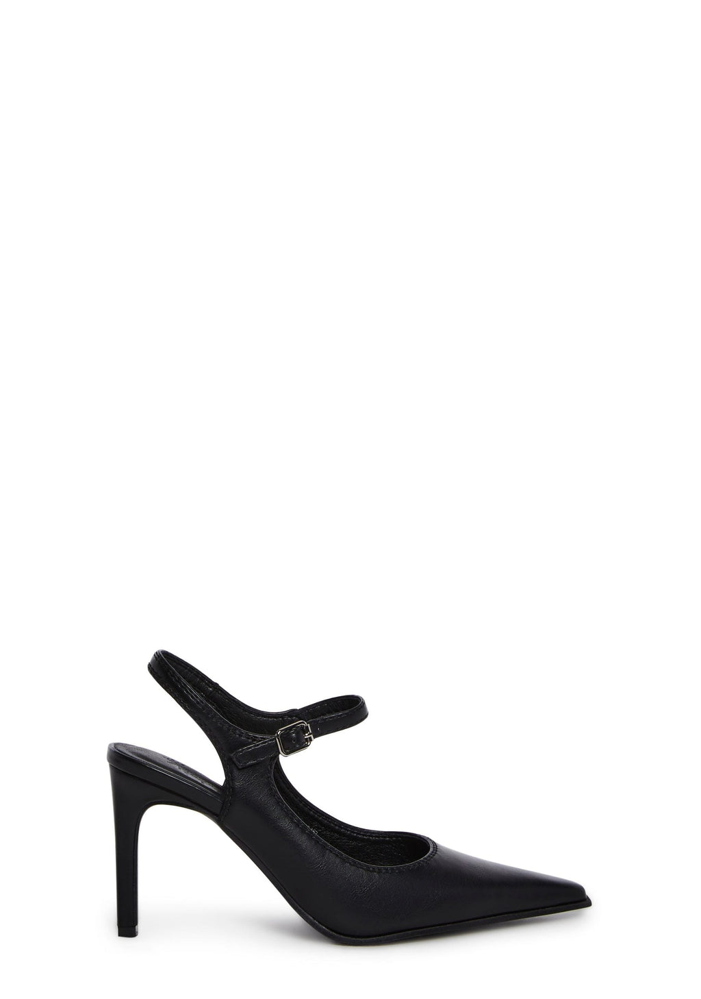 Preppy At Heart Pointed Toe Heels – Black