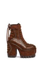 Woodland Lucid Dream Corset Boots – Brown
