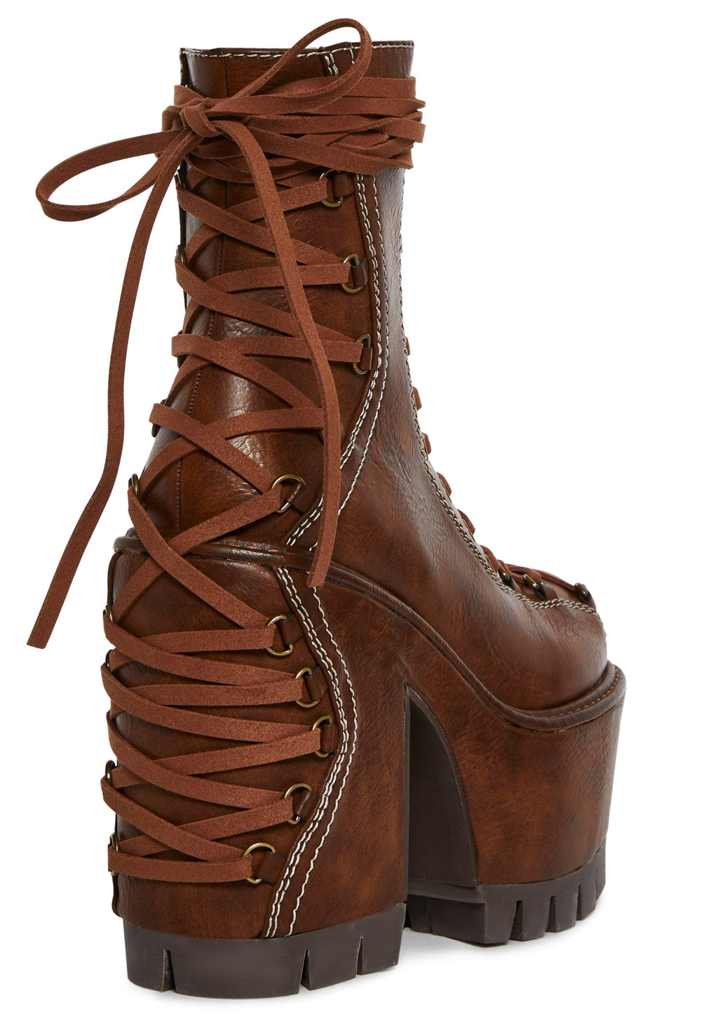Woodland Lucid Dream Corset Boots – Brown