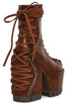 Woodland Lucid Dream Corset Boots – Brown