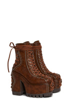 Woodland Lucid Dream Corset Boots – Brown