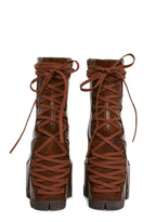 Woodland Lucid Dream Corset Boots – Brown