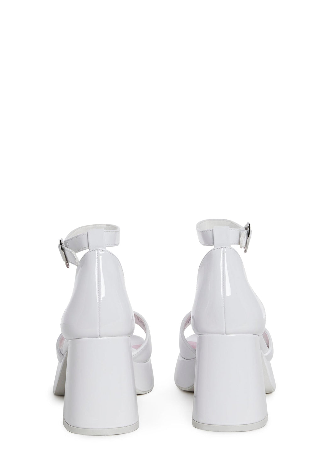 Soft Waltz Platform Sandals – White