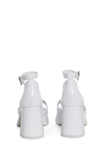 Soft Waltz Platform Sandals – White