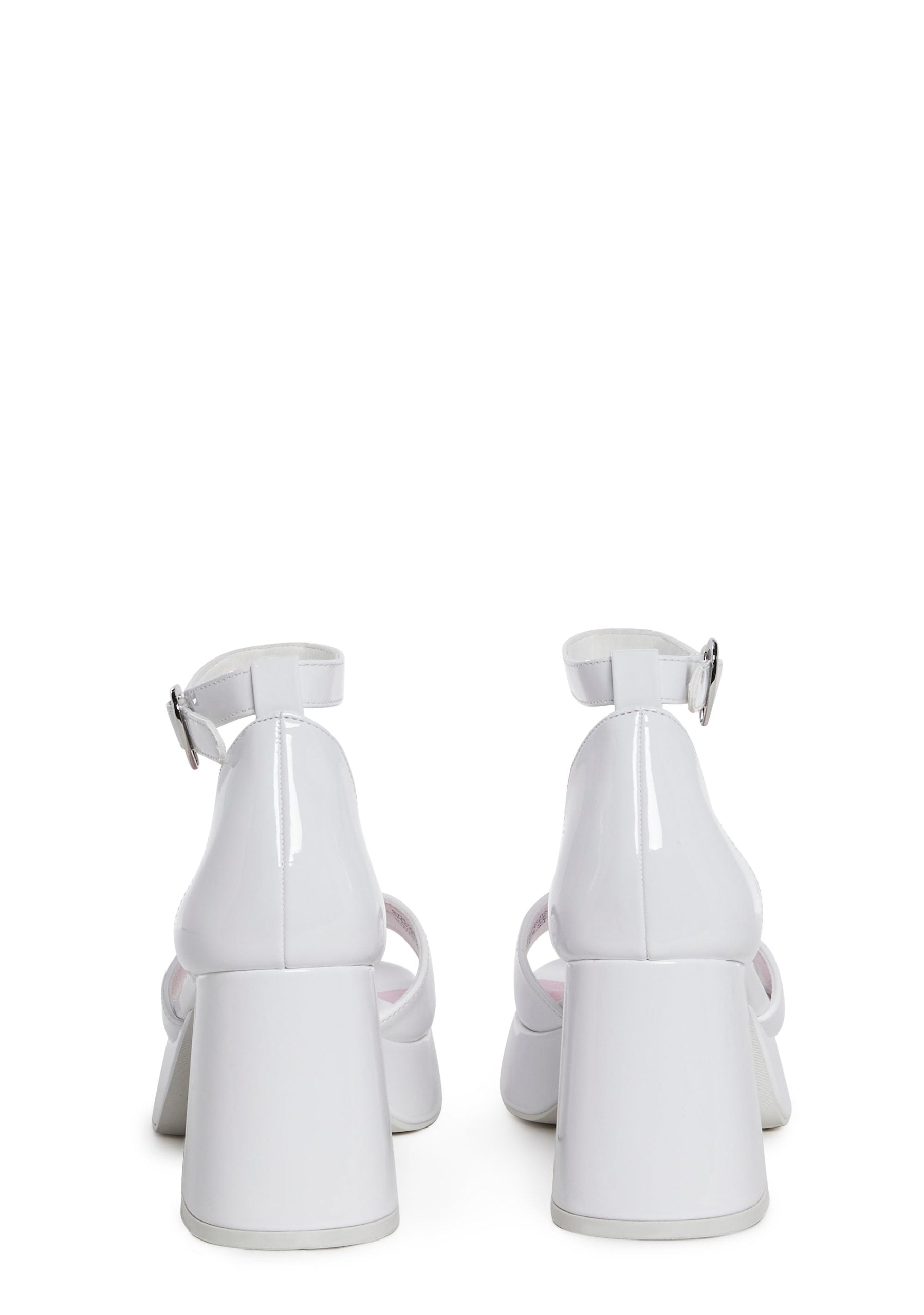 Soft Waltz Platform Sandals – White