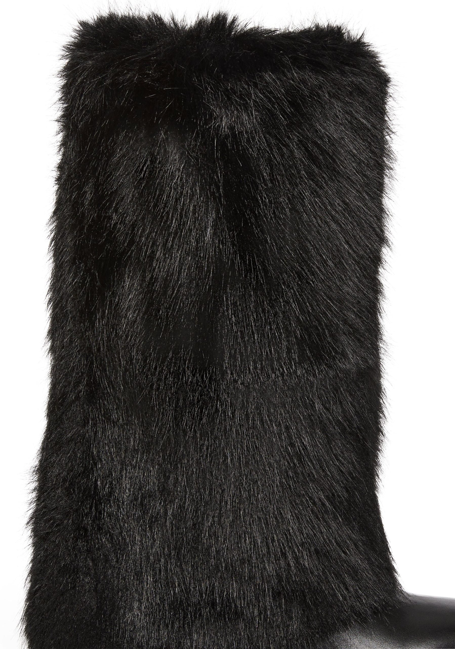 Ahsoka Foldover Flat Boots – Black