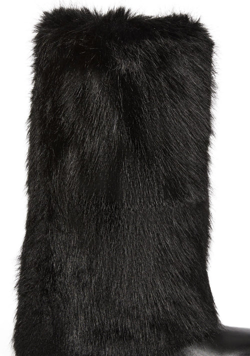 Ahsoka Foldover Flat Boots – Black