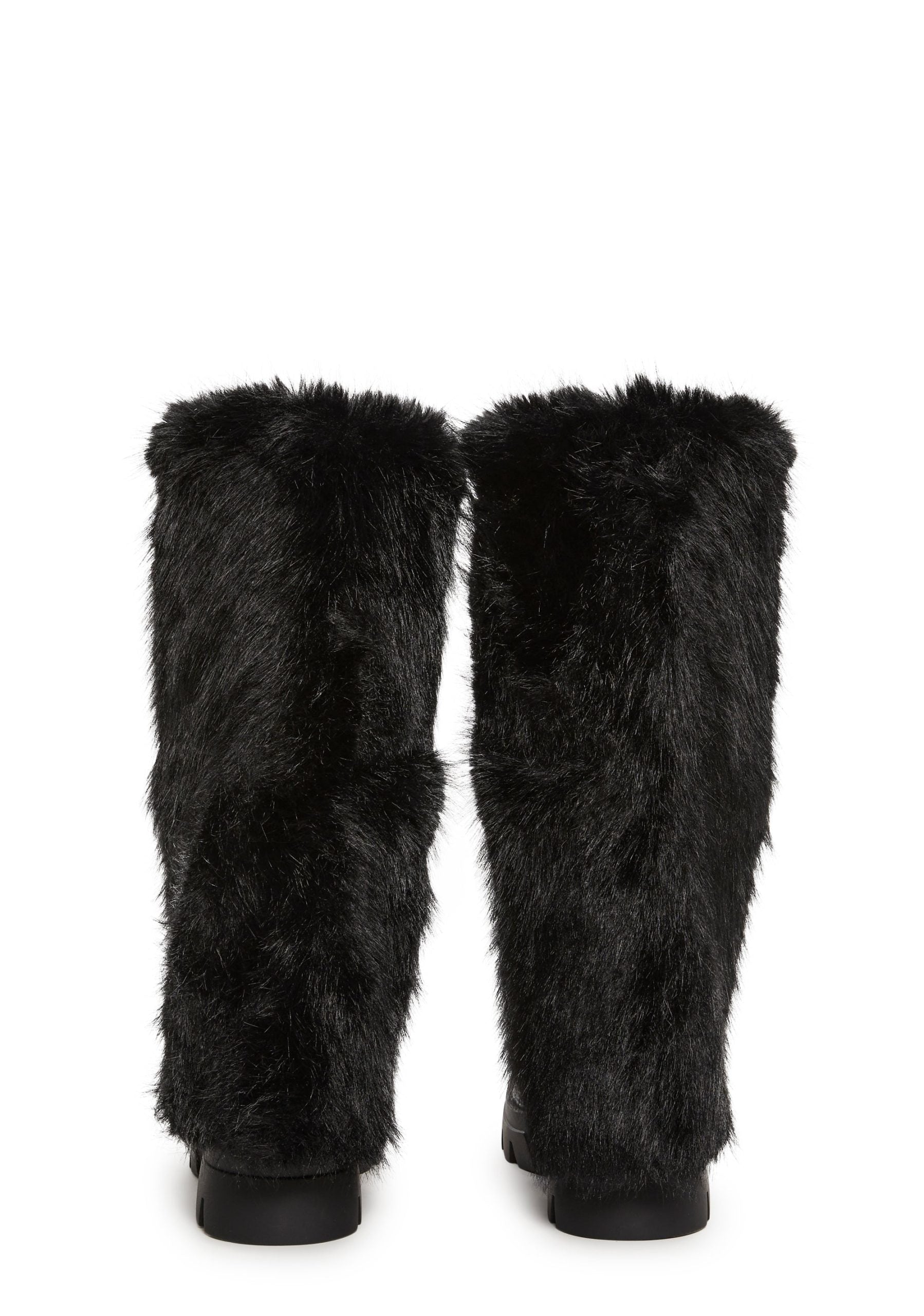 Ahsoka Foldover Flat Boots – Black