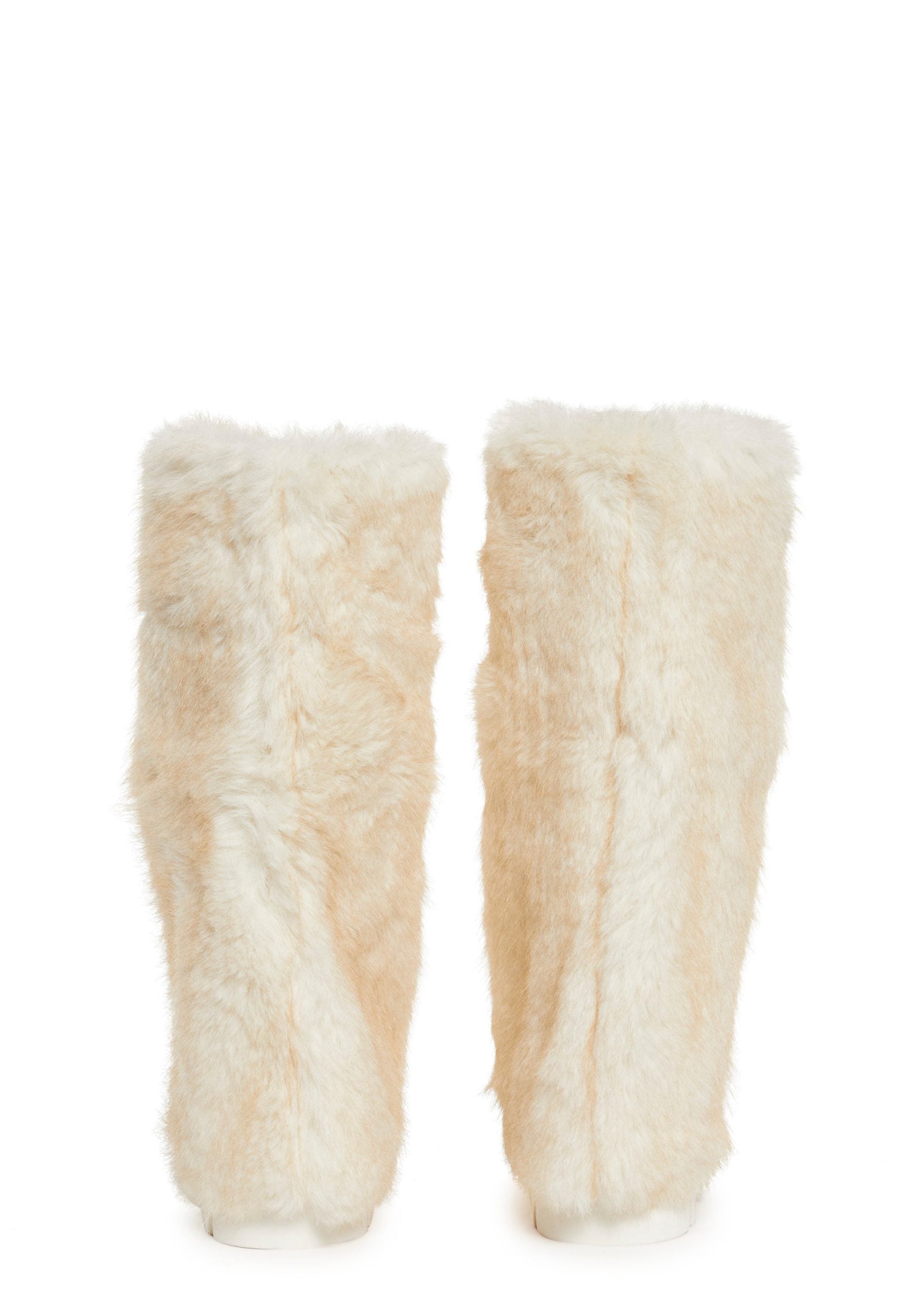 Ahsoka Foldover Flat Boots – White
