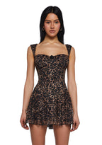 Perfect Date Mini Dress – Leopard