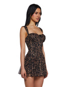 Perfect Date Mini Dress – Leopard