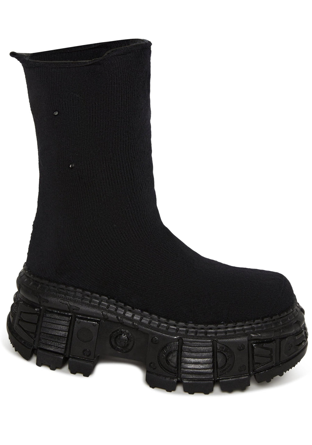 Stretch Sock Platform Boots