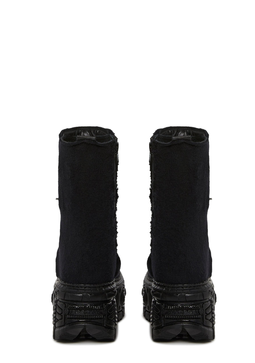 Stretch Sock Platform Boots