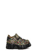 M-120N-C89 Chunky Leopard Oxford Shoes