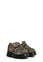 M-120N-C89 Chunky Leopard Oxford Shoes