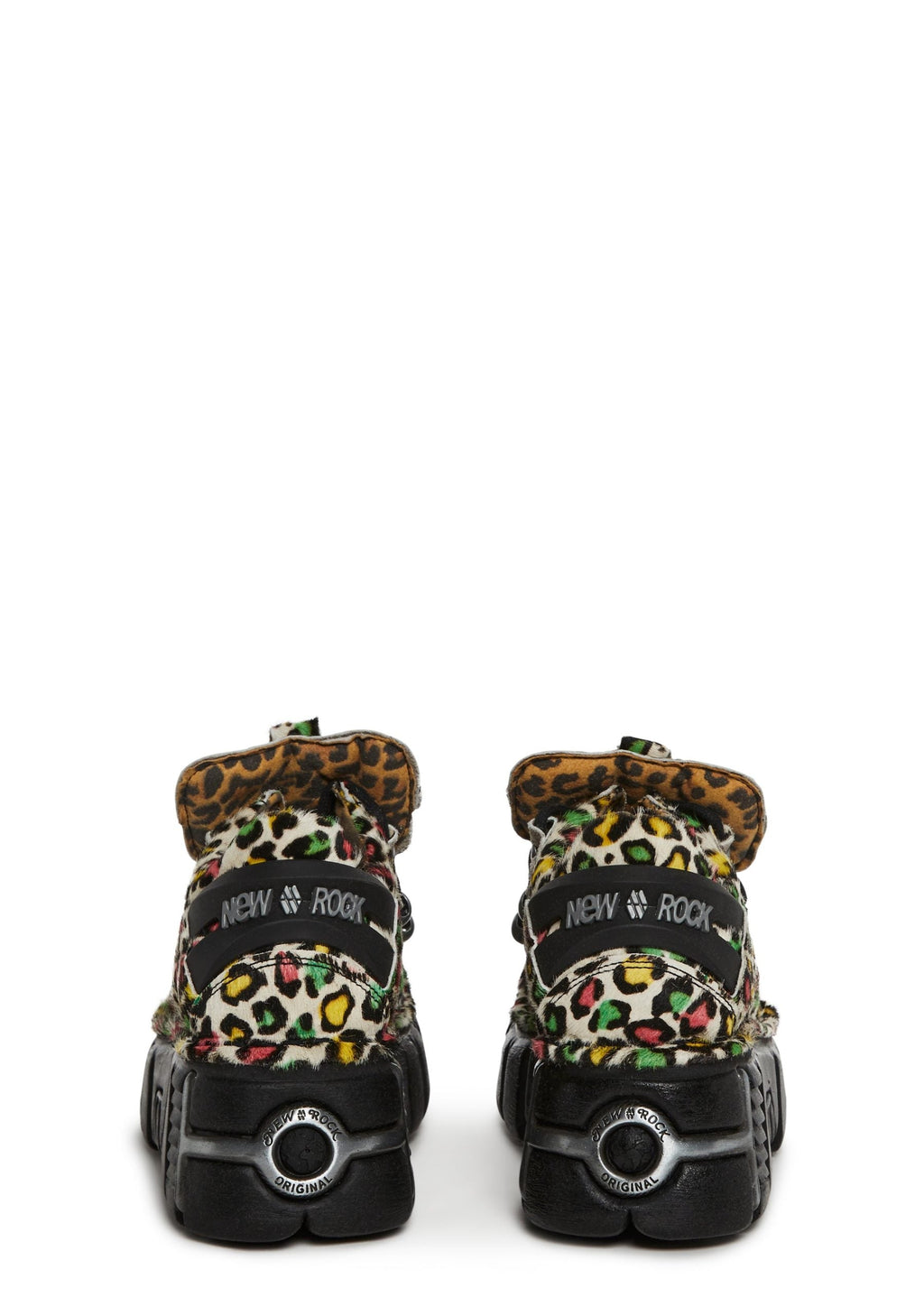 M-120N-C89 Chunky Leopard Oxford Shoes