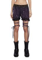 Wicked Seductress Velvet Shorts