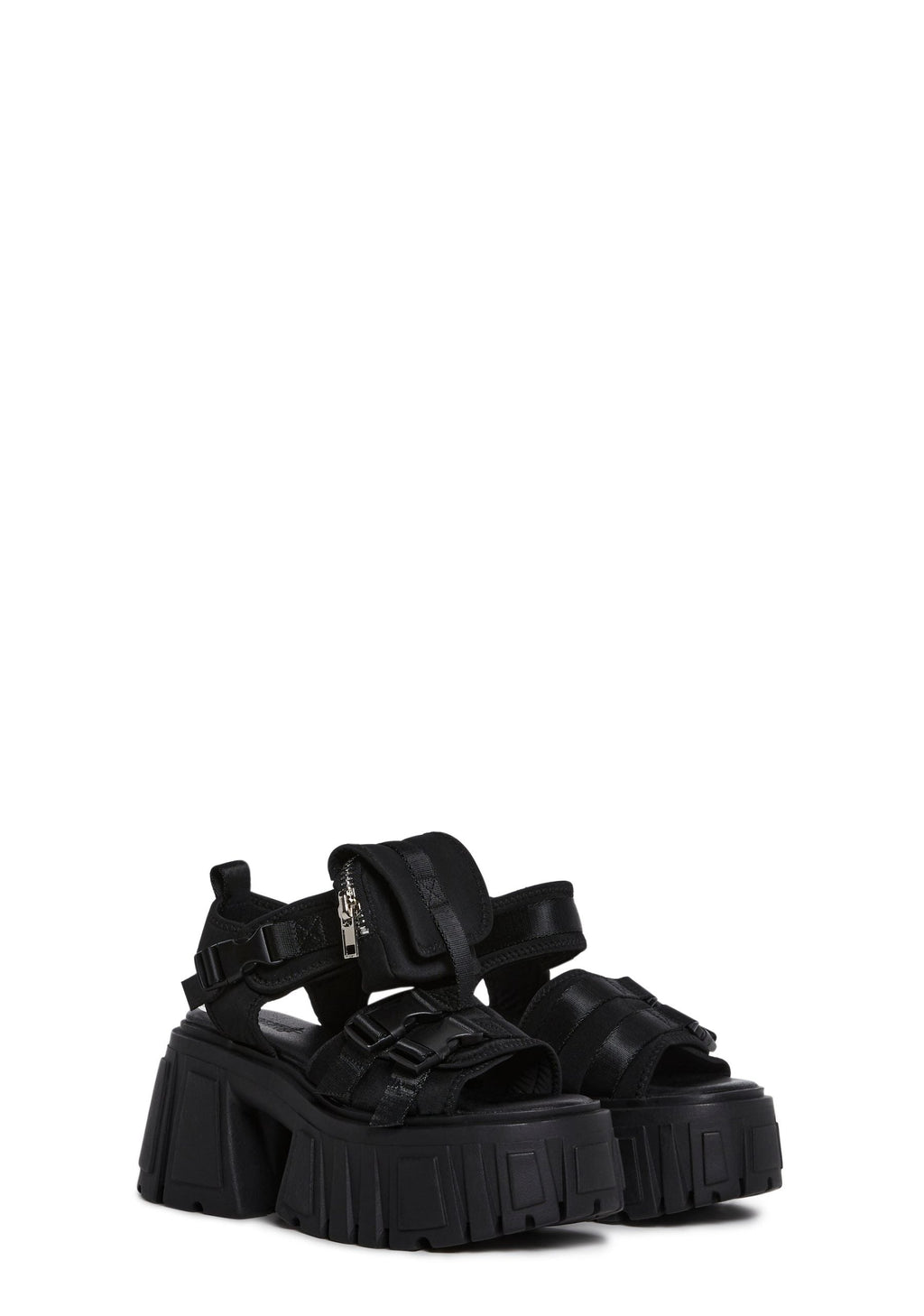 Utopia Platform Sandals – Black