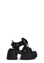 Utopia Platform Sandals – Black