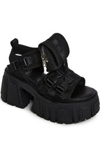 Utopia Platform Sandals – Black