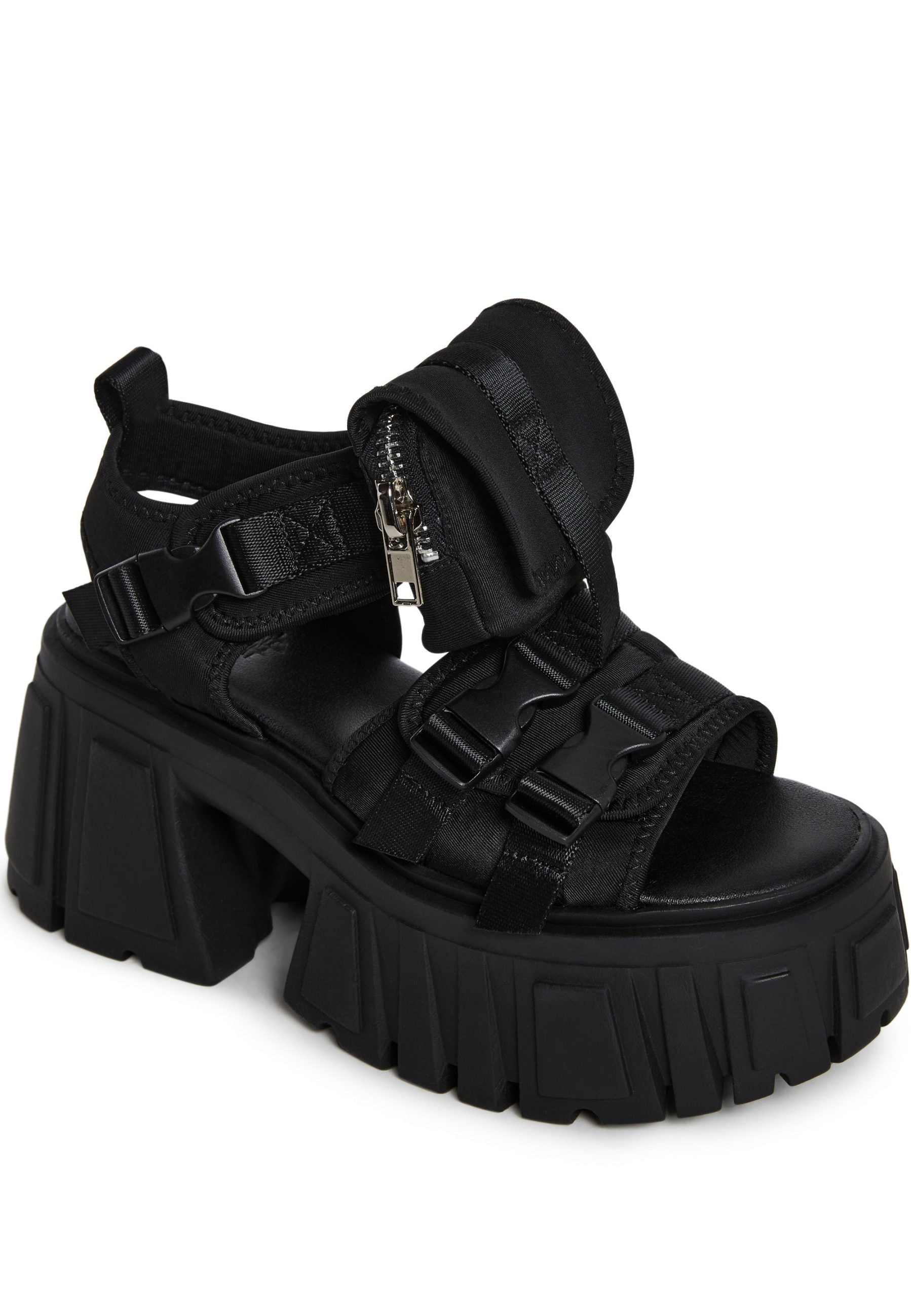 Utopia Platform Sandals – Black