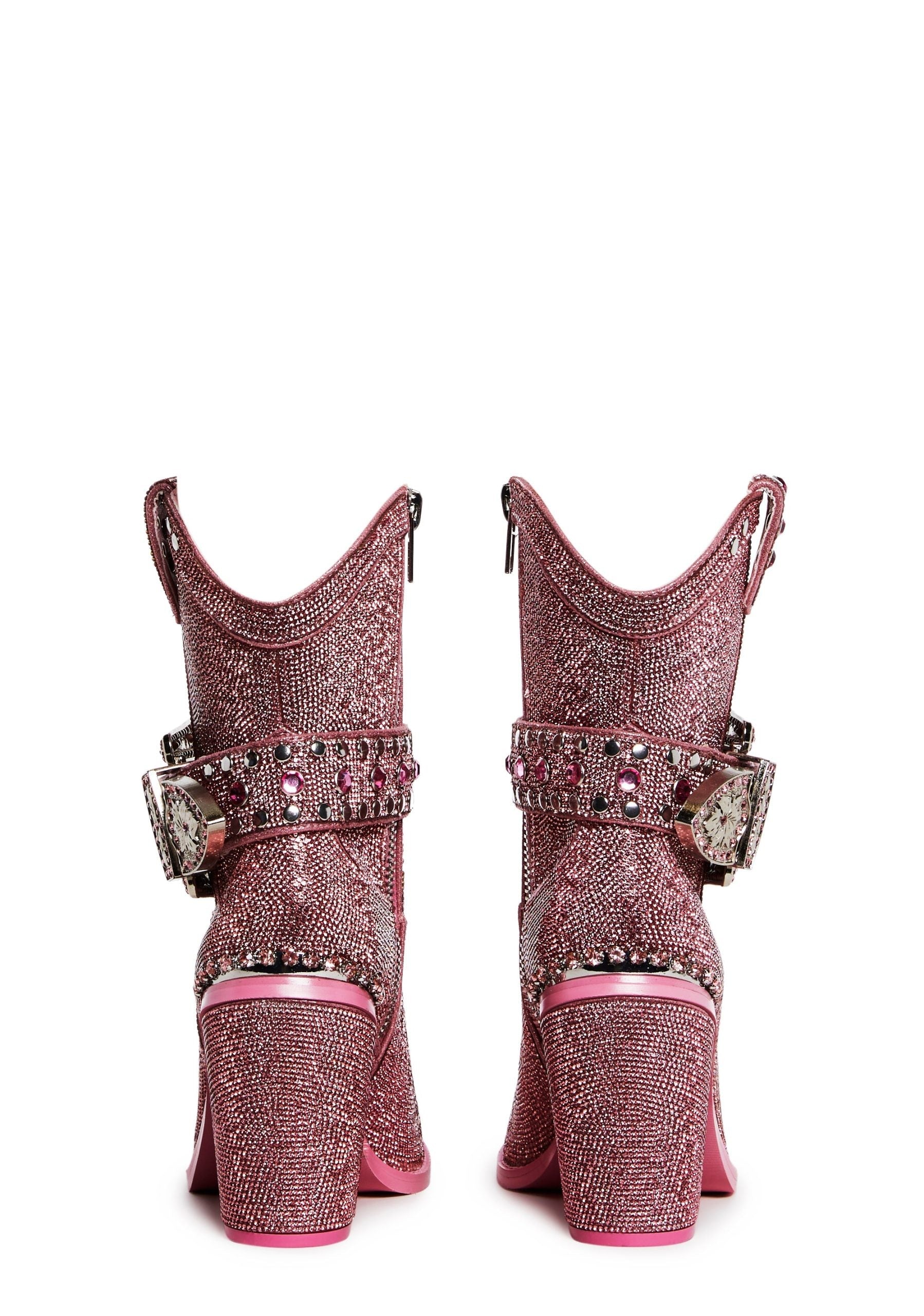 Sharp Sheriff Shine Cowboy Boots – Pink