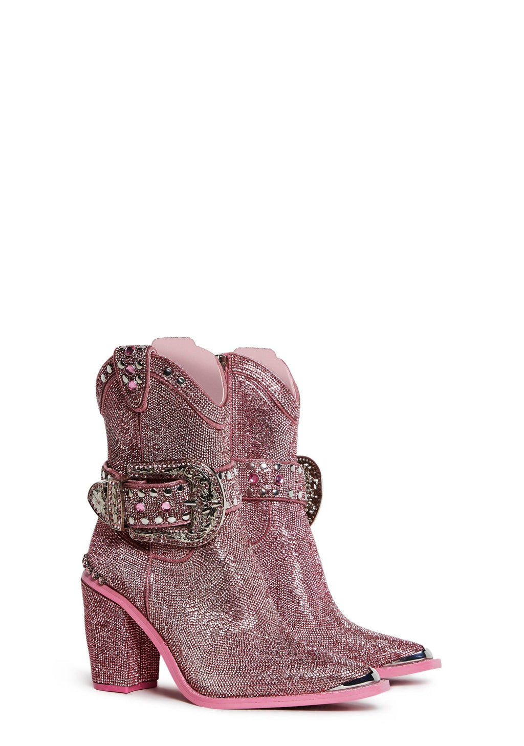 Sharp Sheriff Shine Cowboy Boots – Pink