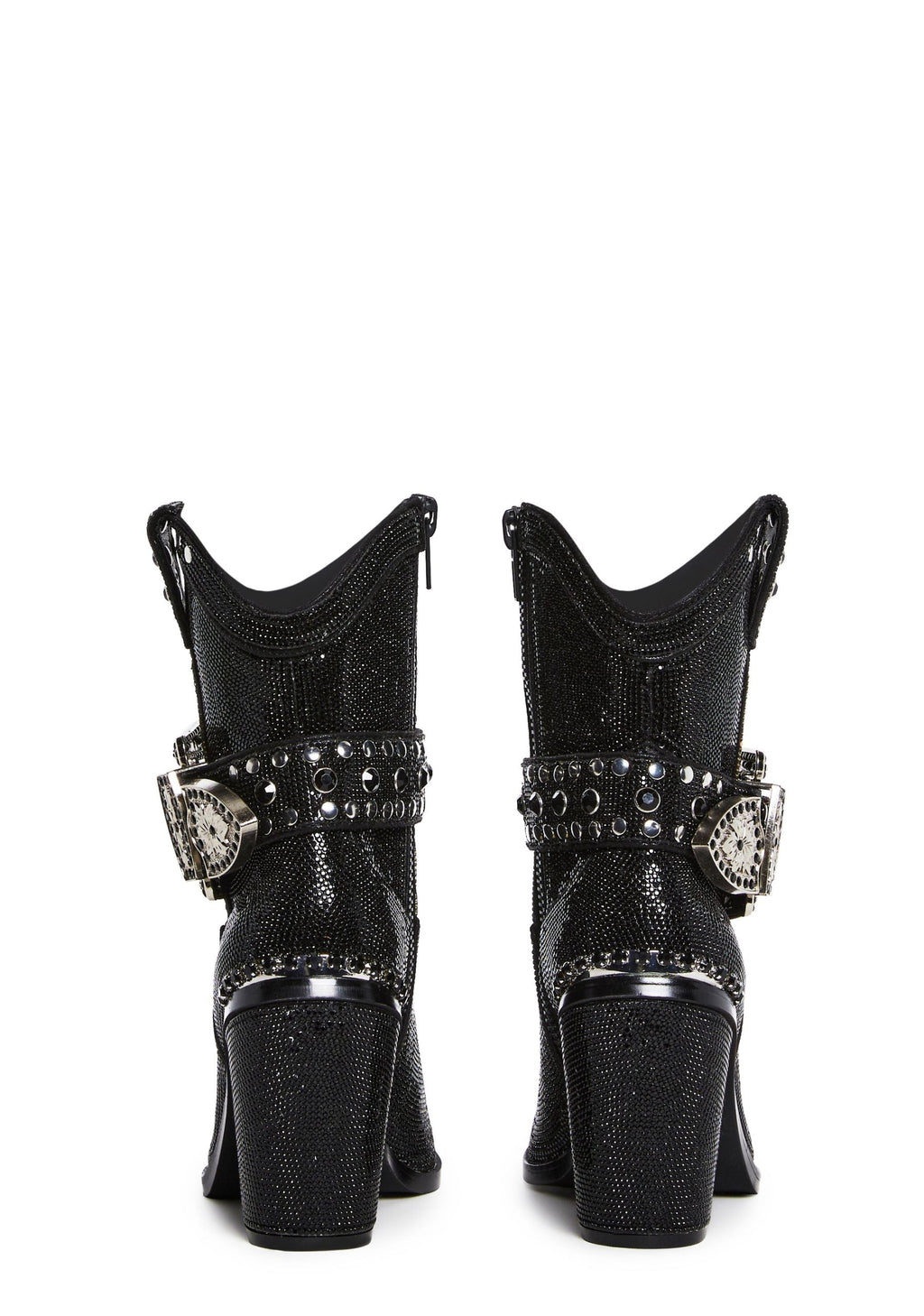 Sharp Sheriff Shine Cowboy Boots – Black