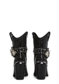 Sharp Sheriff Shine Cowboy Boots – Black