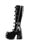 Camel-223 Platform Glow In The Dark Knee High Boots