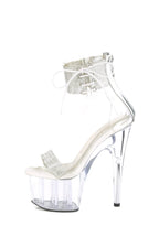 Adore-727RS Platform Ankle Cuff Sandals-Clear