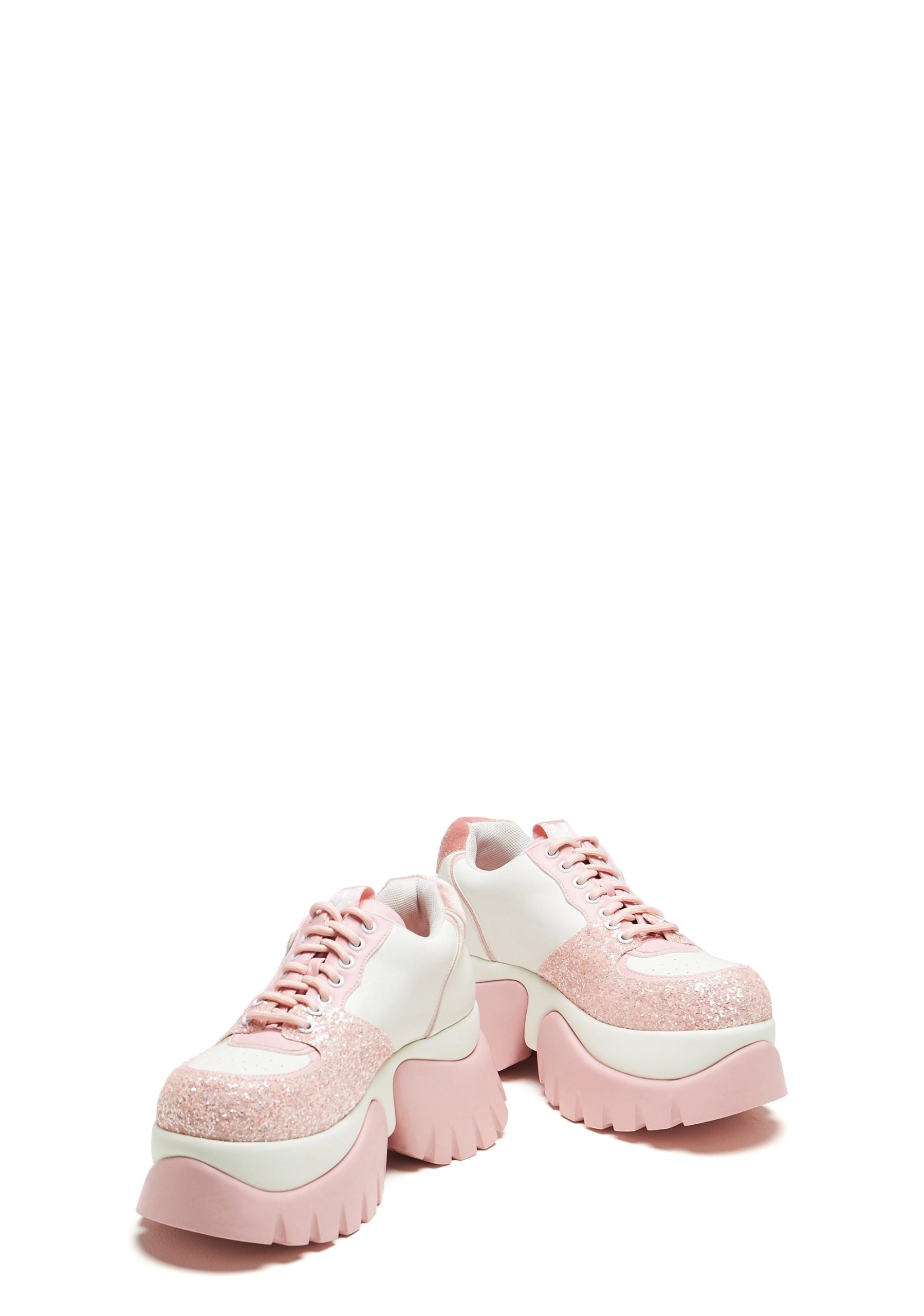 Bear Blushes Chunky Glitter Trainers – Pink
