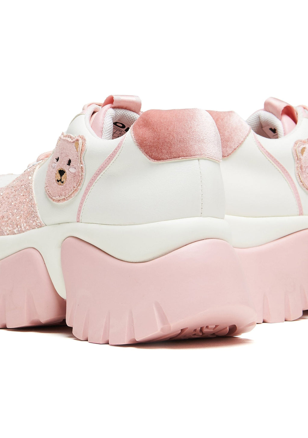 Bear Blushes Chunky Glitter Trainers – Pink