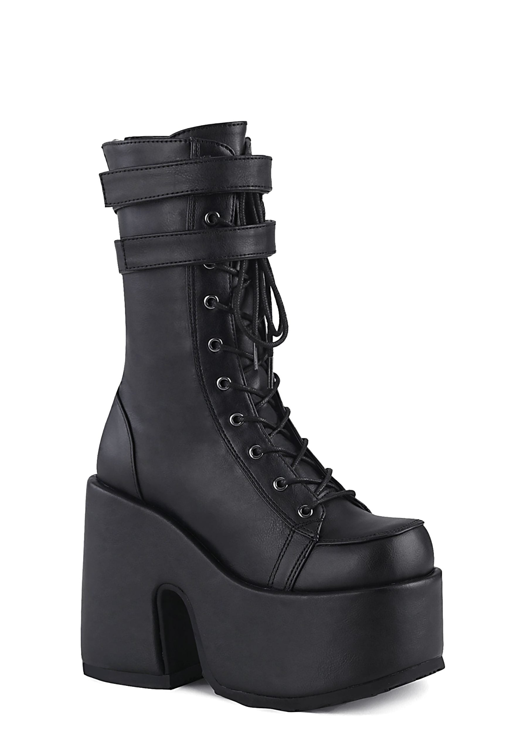 CAMEL-250 Platform Mid-Calf Boots