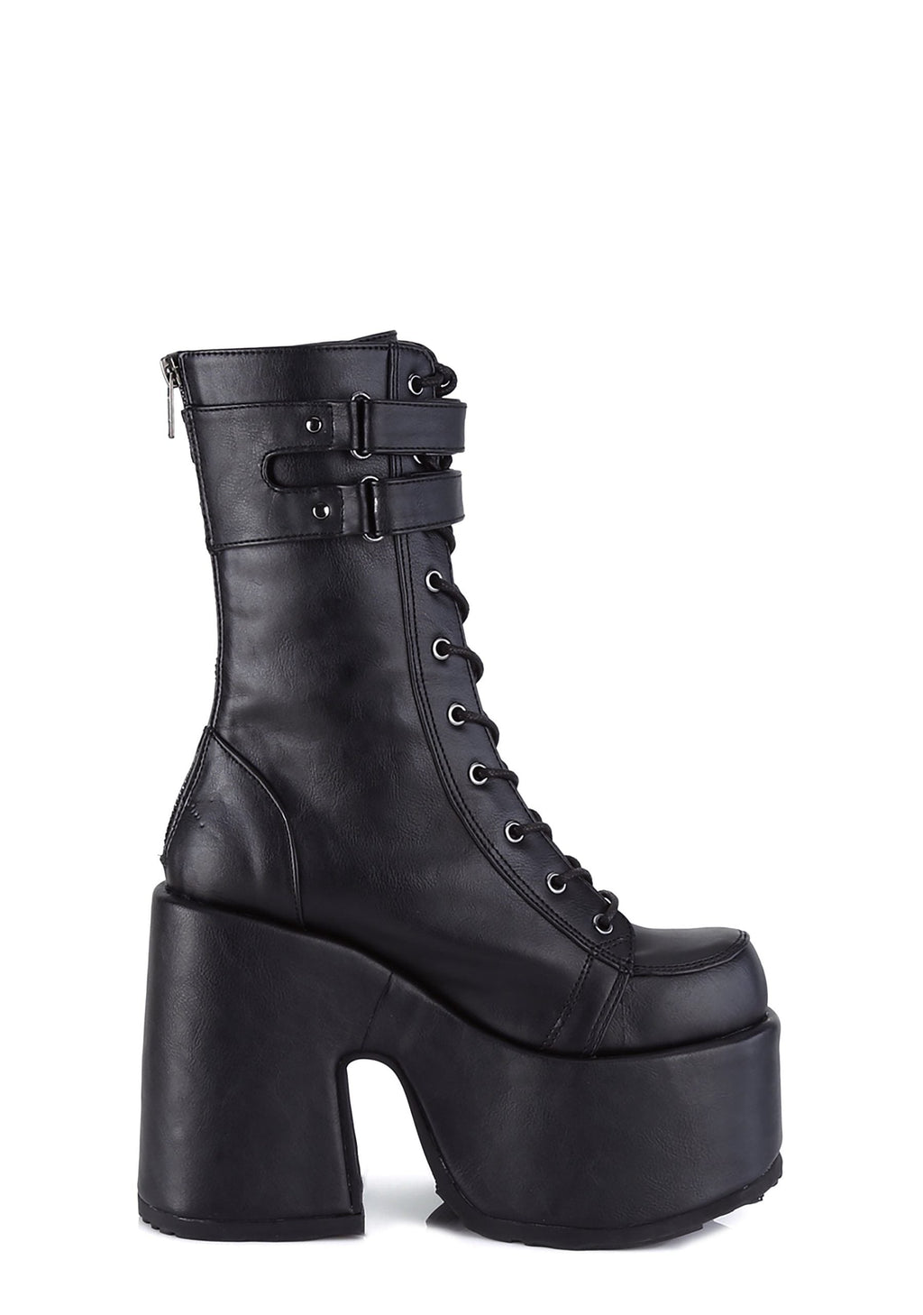 CAMEL-250 Platform Mid-Calf Boots