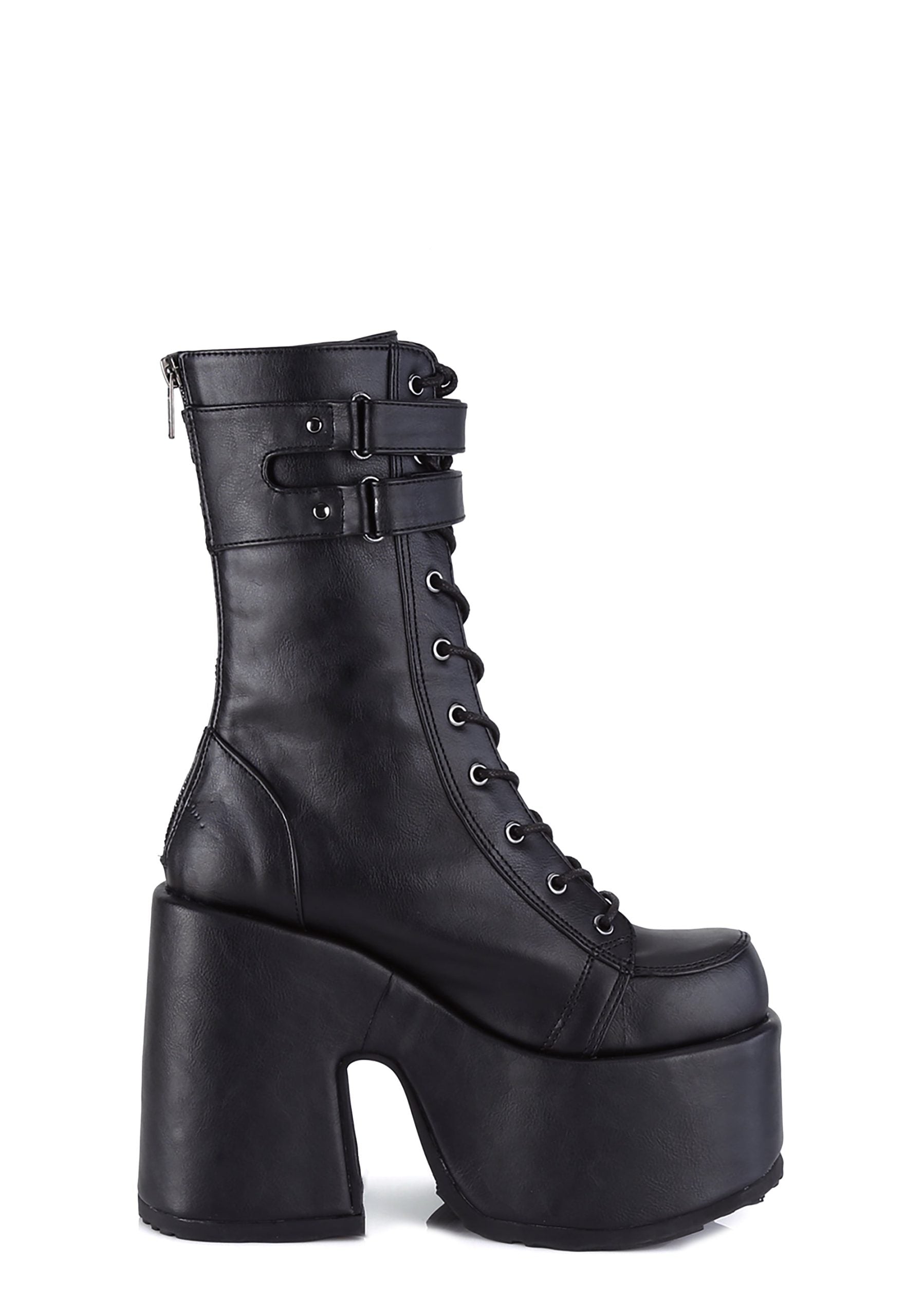CAMEL-250 Platform Mid-Calf Boots