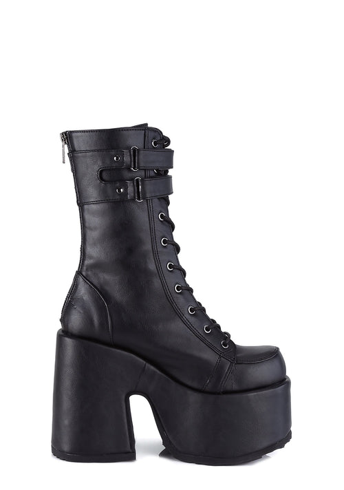 CAMEL-250 Platform Mid-Calf Boots