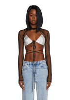 Press Charges Fishnet Shrug