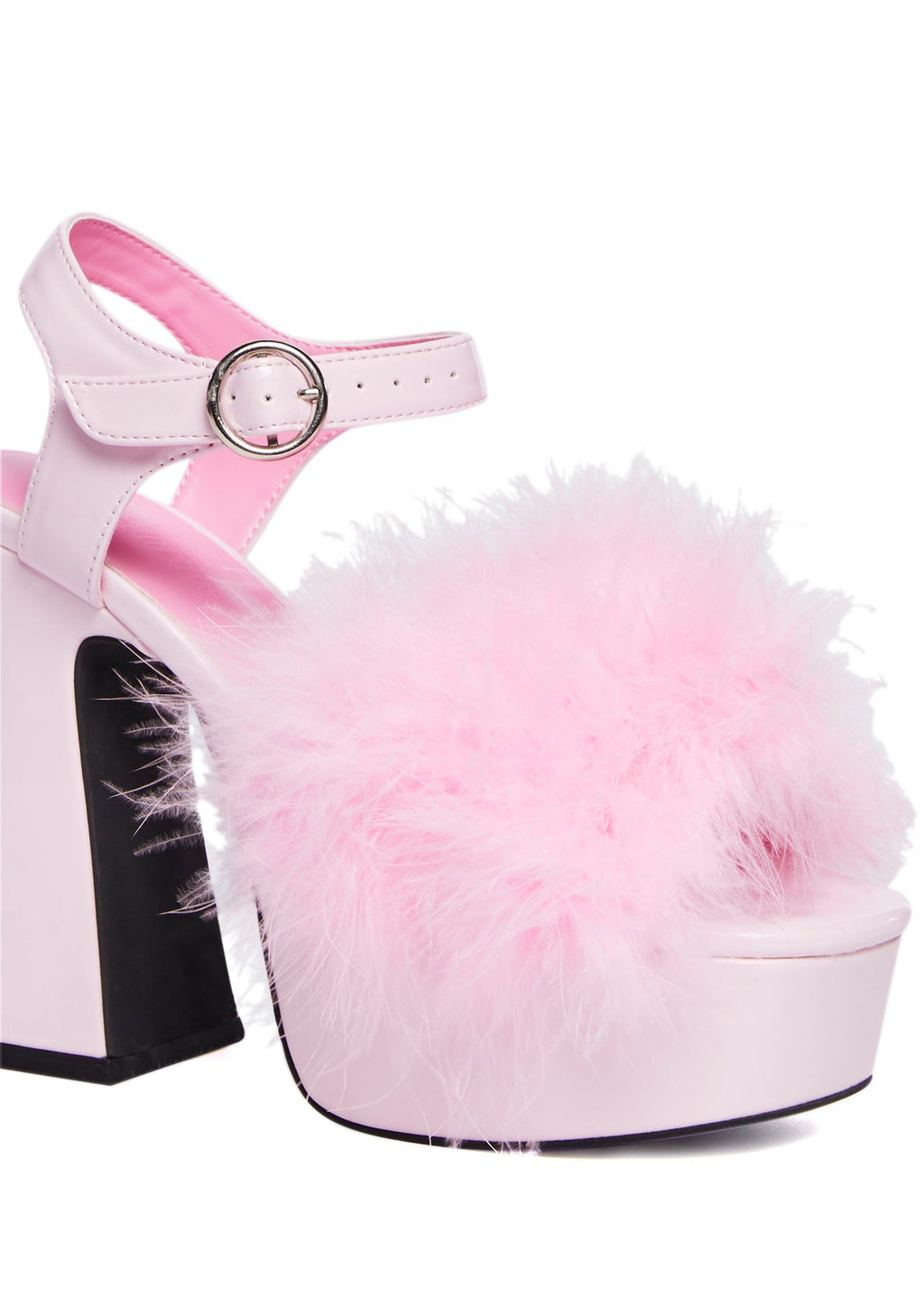 Blushin’ N’ Crushin’ Marabou Heels