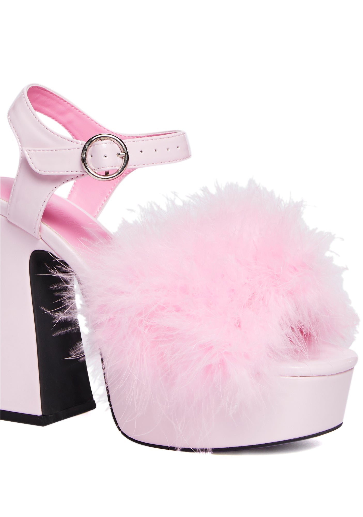 Blushin’ N’ Crushin’ Marabou Heels
