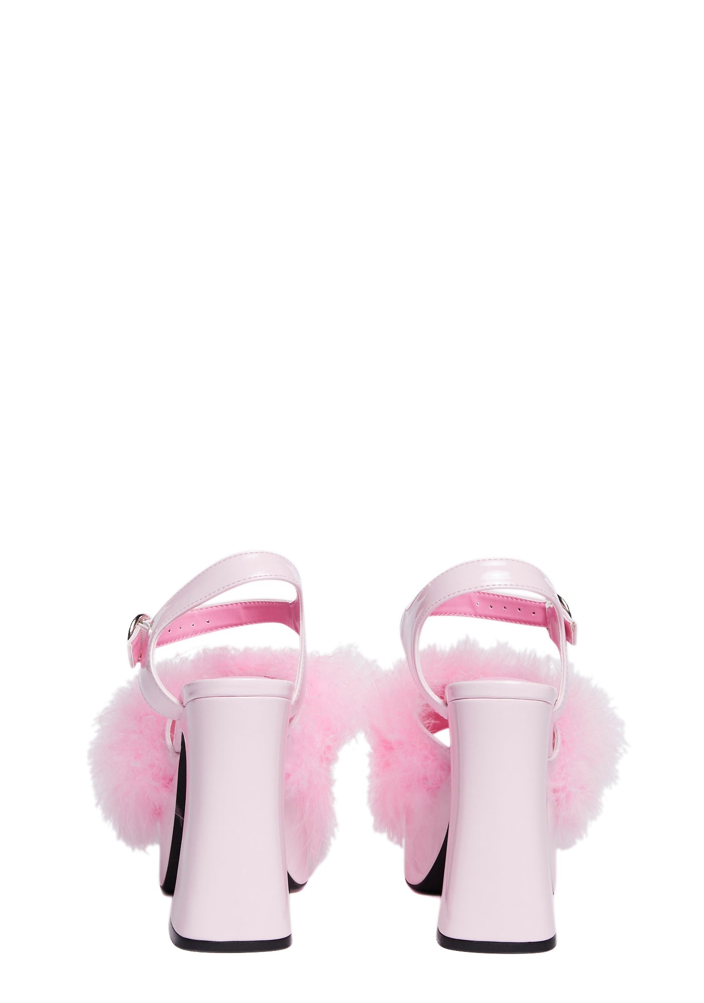 Blushin’ N’ Crushin’ Marabou Heels