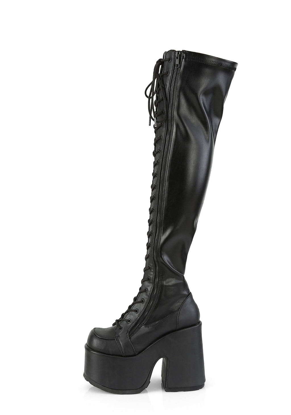 Camel-300 Platform Thigh High Boots