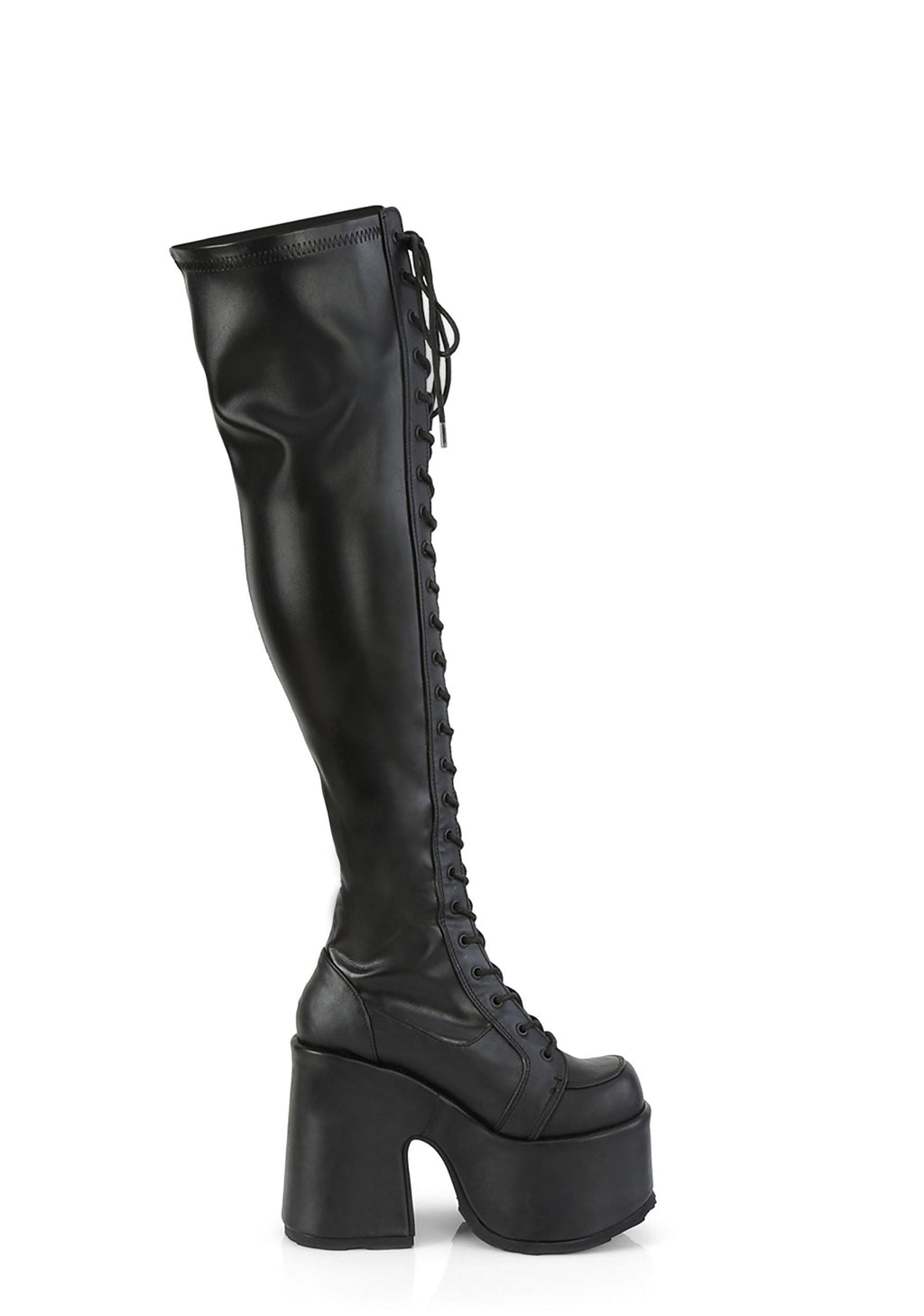 Camel-300 Platform Thigh High Boots