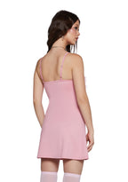 Flirty N’ Thriving Marabou Dress – Pink