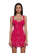 I’m Baby Mini Slip Dress – Dark Pink