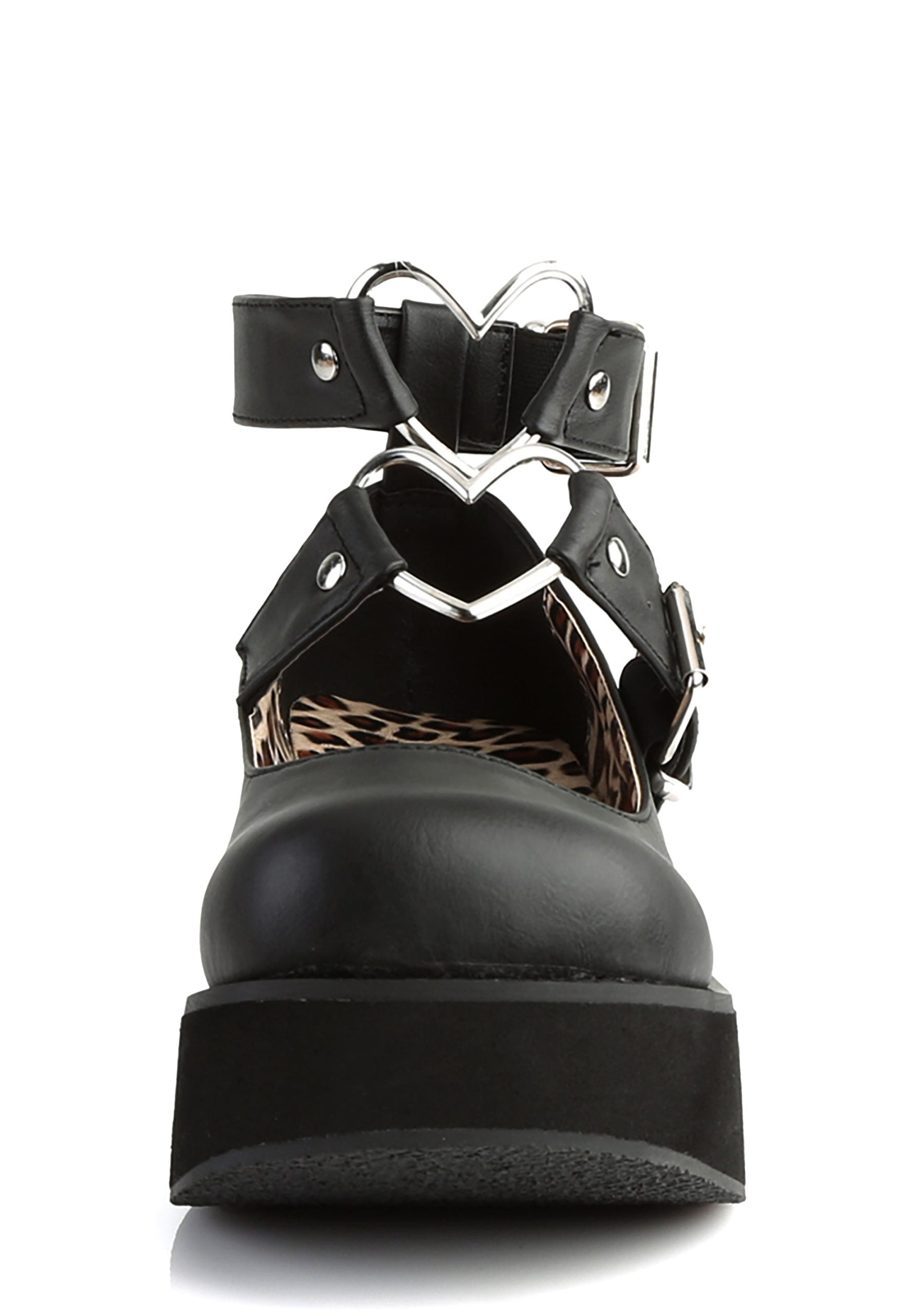 Spirite-02 Platform Mary Janes – Black