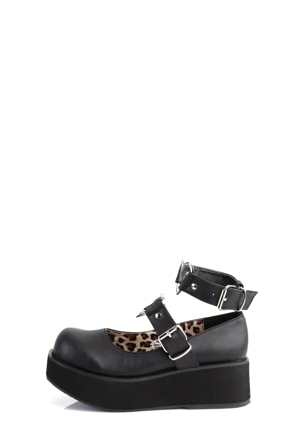 Spirite-02 Platform Mary Janes – Black