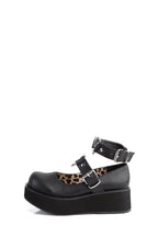 Spirite-02 Platform Mary Janes – Black